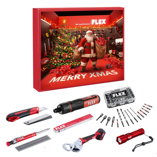 Flex Adventskalender 2025 - Box und Inhalt