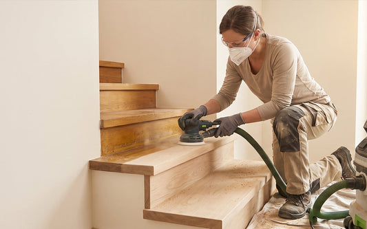 Treppe abschleifen Praxisbeispiel