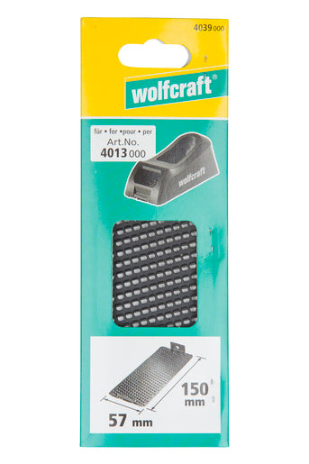 Wolfcraft Raspelplatte für Blockhobel