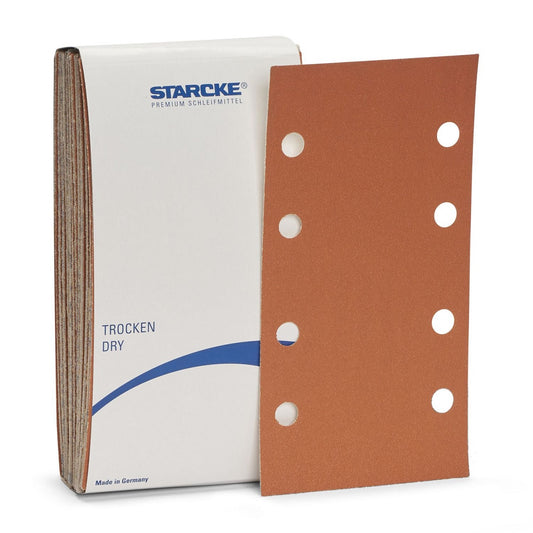 STARCKE Schleifstreifen 542 93x178 mm mit Kletthaftung und Stearatbeschichtung, Packung Trocken