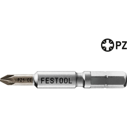 Festool PZ1 CE Bit mit Chrombeschichtung und chemisch vernickelte Bitspitze für CENTROTEC
