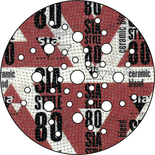 Sia 5500 siastyle siafast Scheibe Ø 125mm, 41-Loch Multi Match, Korn 80