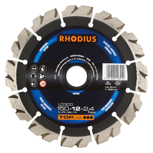 Rhodius Diamanttrennscheibe LD300 Ø150 x 12 x 2,4 x 22,23 mm