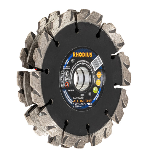 Rhodius LD403S ALL IN ONE Ø125 x 12 x 19 x 22,23 mm