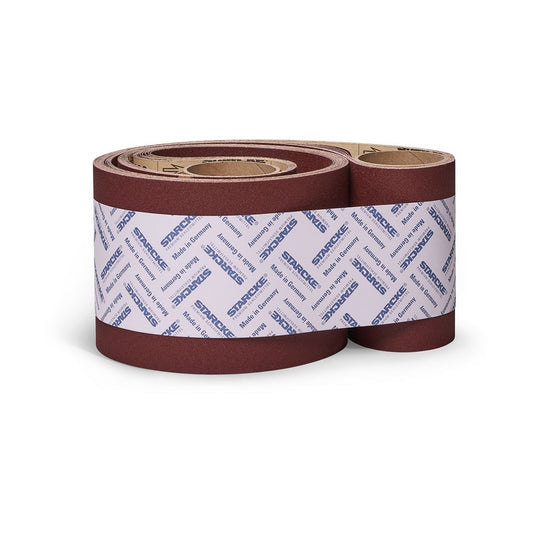 STARCKE Schleifband 732X Edelkorund, aufgerollt, zwei Rollen nebeneinander, Made in Germany