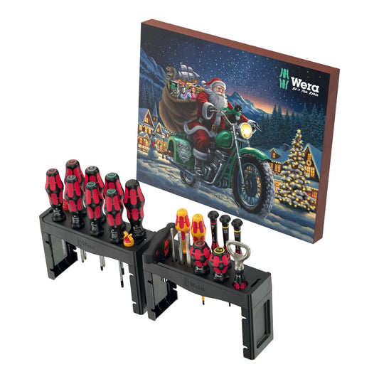 Wera Adventskalender 2025 – 28-teiliges Schraubwerkzeug‑Set