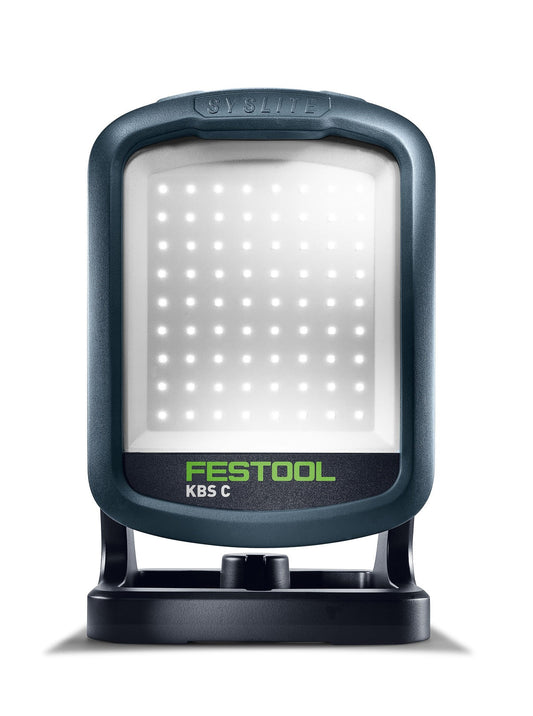Festool SYSLITE KBS C Akku-Baustrahler mit LED-Leuchtfeld und Schwanenhals, Frontalansicht