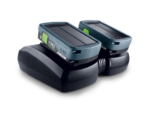 Festool SYS 18V Energie-Set mit zwei BP 18 TBX 4 Akkupacks und TCL 6 DUO Schnellladegerät im Systainer
