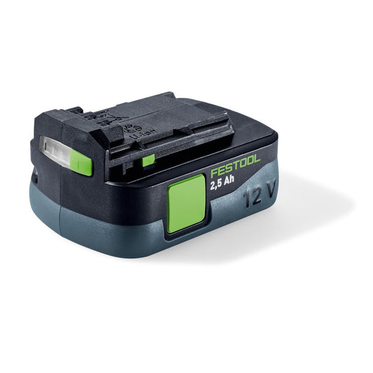 Festool Akkupack BP 12 Li 2,5 C Lithium-Ionen Akku 12V mit LED-Ladestandsanzeige und Gummierung