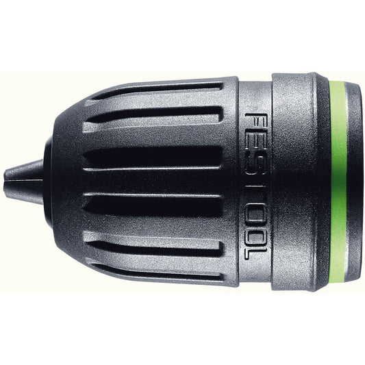 Festool Schnellspannbohrfutter BF-FX 10 mit FastFix-Aufnahme und Kunststoff-Griffläche, Spannbereich 1-10 mm