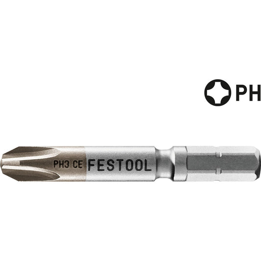 Festool Bit PH3 CE mit CENTROTEC-Antrieb, Länge 50 mm, chemisch vernickelt