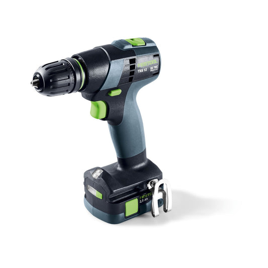 Festool TXS 12 Akku-Bohrschrauber mit EC-TEC Motor, Lithium-Ionen Akku 2,5 Ah und FastFix-Schnittstelle