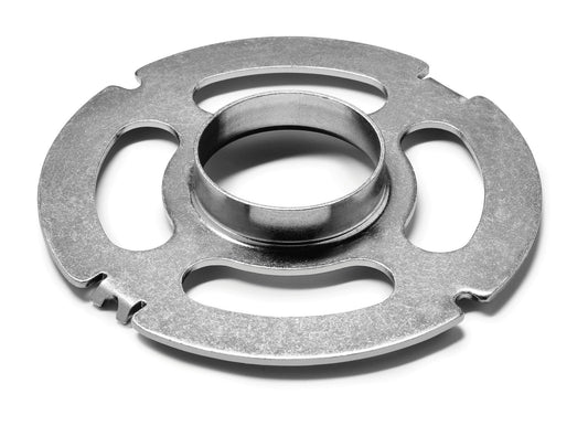 Festool Kopierring zur Schablonenführung an Oberfräsen, Metallring mit Zentrierring und Befestigungslöchern