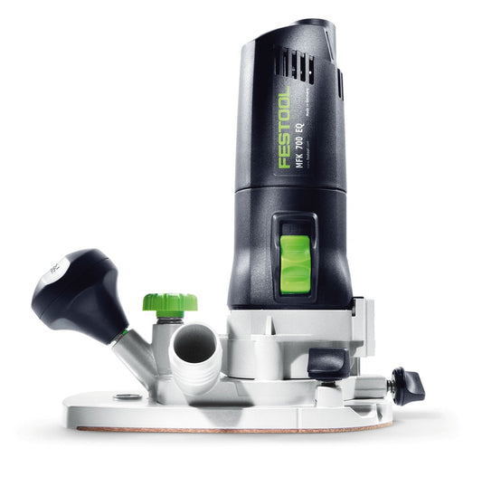 Festool MFK 700 EQ-Plus Modul-Kantenfräse mit Zubehör und austauschbaren Frästischen