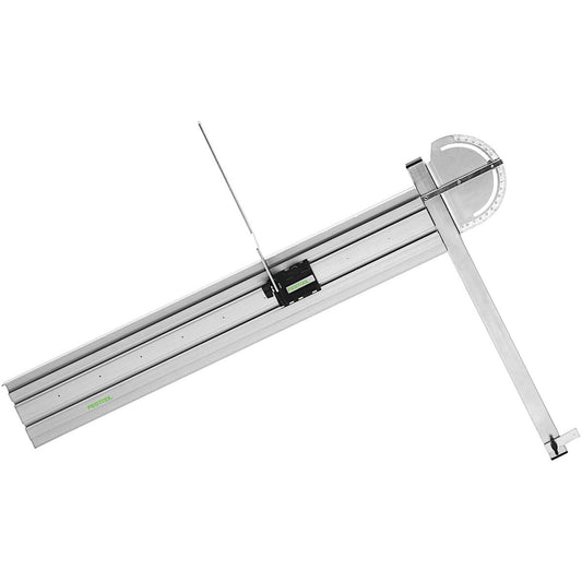 Festool Winkelanschlag GC 1000-WA mit Führungsschiene, Winkelskala und Schnittzeiger, Ansicht von oben