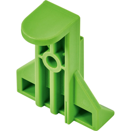 Festool Splitterschutz SP-TS 55/5 in Grün, Frontansicht mit Führungsschiene und Schutzvorrichtung