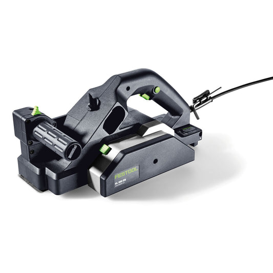 Festool HL 850 EB-Plus Hobel mit Hobelkopf, Hobelsohle und Spantiefen-Einstellung Ansicht