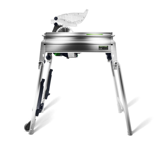 Festool PRECISIO CS 50 EBG Tischzugsäge mit Sägeblatt, Schutzvorrichtung und klappbarem Gestell