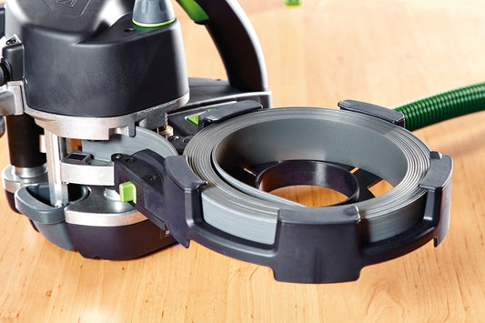 Festool Kantenspeicher KSP-KA 65 mit Spulenspeicher und Metallspule auf Holzoberfläche.