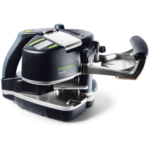 Festool Kantenanleimer CONTURO KA 65-Plus mit Kantenspreizer und Leimpatronensystem, Draufsicht.