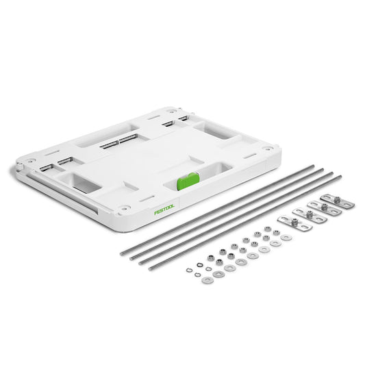 Festool Deckenhalterung DH-SYS-AIR mit Grundplatte, Gewindestangen und Befestigungsmaterial für Deckenmontage