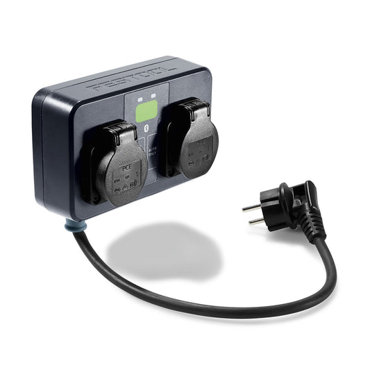 Festool Steckdosenmodul SD I-CT26-48 mit zwei Steckdosen, Autostart-Schalter und Anschlusskabel.