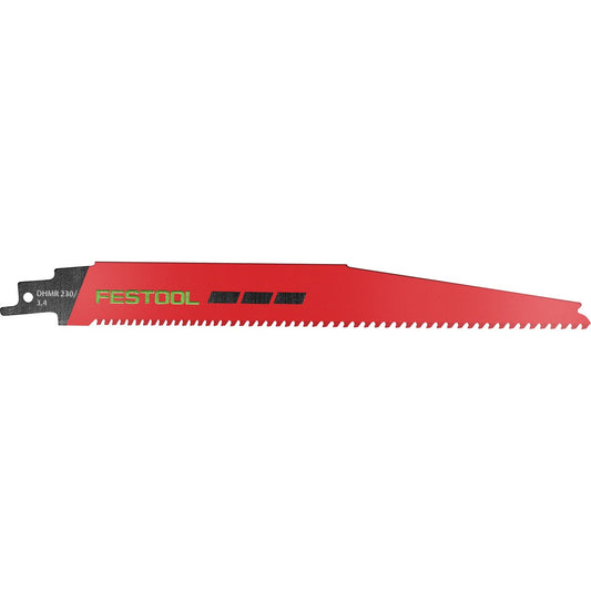 Festool Säbelsägeblatt DEMOLITION RSC 18 rot mit Carbide-Zahnung Universalschaft Seitenansicht