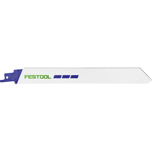 Festool Säbelsägeblatt METAL STEEL mit Bimetall-Zahnung und blauem Schaft für Metallbearbeitung