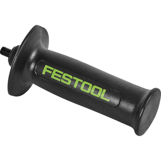 Festool Zusatzhandgriff AH-M8 VIBRASTOP mit M8-Aufnahme, schwarzer ergonomischer Griff mit grünem Schriftzug