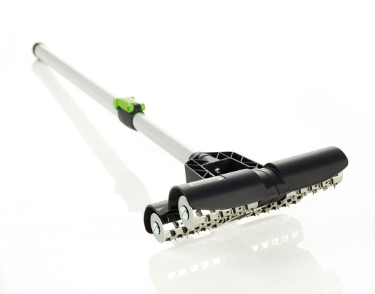 Festool Tapetenperforierer TP 220 mit Teleskopstab und Walzen-Reiß-System für Tapetenvorbereitung