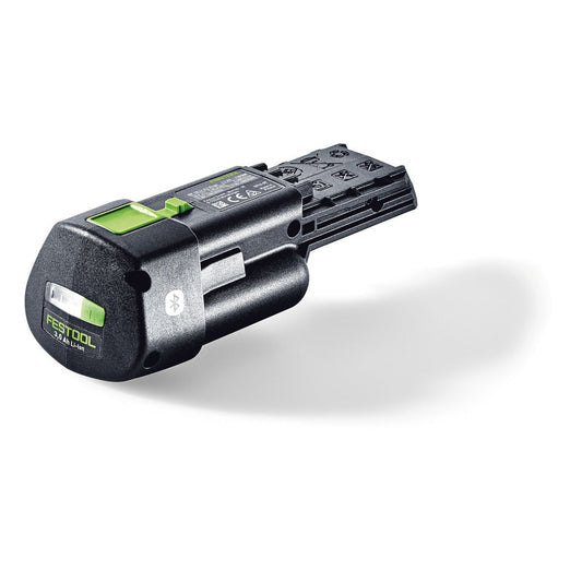 Festool Akkupack BP 18 Li 3,0 Ergo I mit LED-Ladeanzeige und Bluetooth-Funktion, Seitenansicht