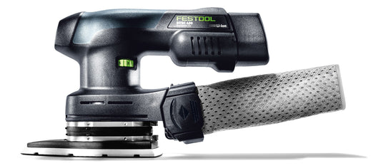 Festool DTSC 400 Akku-Deltaschleifer mit Staubfangbeutel und Schleifschuh in Deltaform für Ecken und Kanten