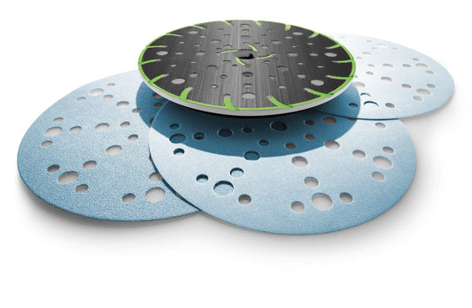 Festool Schleifteller in verschiedenen Ausführungen und Härtegraden, Durchmesser 90-220 mm mit Klettbelag und