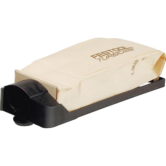 Festool Turbofilter-Set mit beige Papierfilter und schwarzer Halterung für staubarme Schleifarbeiten