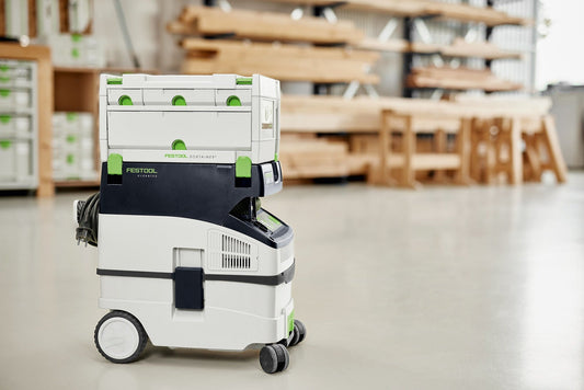 Festool SORTAINER SYS 3-SORT/4 Schubladensystem mit vier ausziehbaren Schubladen in Werkstatt