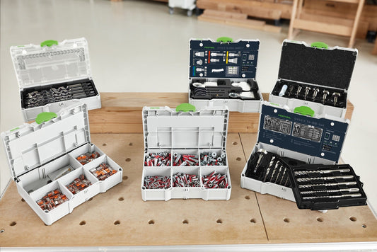 Festool Forstnerbohrer-Set SYS3 S 76-FB mit Systainer³, Forstnerbohren in verschiedenen Größen und Zubehör