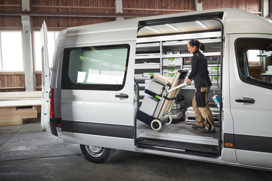 Festool Systainer³ SYS3 M 187 Systainer in Fahrzeugeinrichtung mit Werkzeugtransport und Lagerung