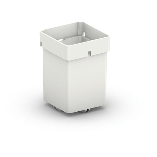 Festool Einsatzbox 50x50x68 mm weiß mit Trennwand für Kleinteilaufbewahrung