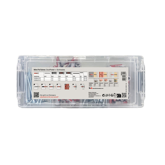 fischer MiniFixTainer - DuoPower + S 160-tlg.