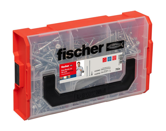 Fischer PowerFast II Schrauben in Sortimentsbox – Komplettset