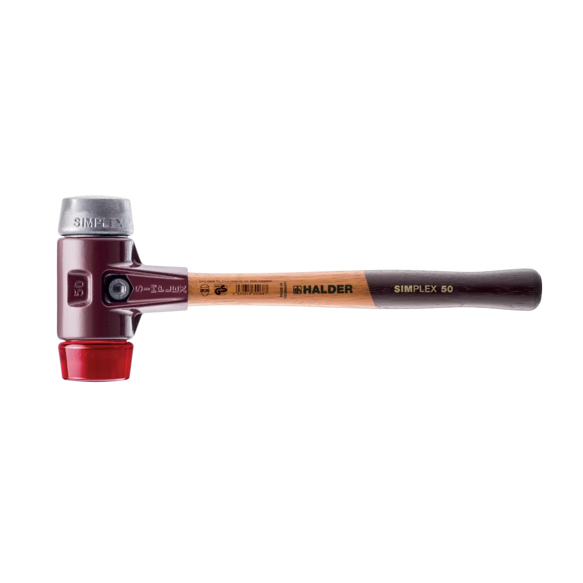 HALDER SIMPLEX-Schonhammer Plastik/Weichmetall EH 3069 – D30–D60mm ...