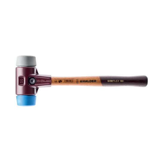 HALDER SIMPLEX-Schonhämmer TPE-soft / TPE-mid; mit Tempergussgehäuse und hochwertigem Holzstiel EH 3013
