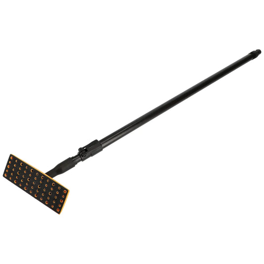 Mirka DecoSander 80x230 mm mit Absaugstiel – leichter Handschleifer mit großflächiger Schleifplatte für staubfreies Schleifen an Decken und Wänden.