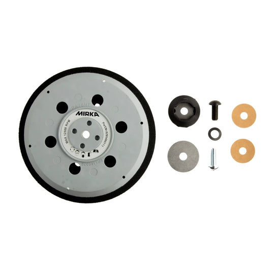 Mirka Unipad Klett-Schleifteller Ø 150 mm, 57-Loch, medium mit 5/16"-Gewinde und M8-Gewinde