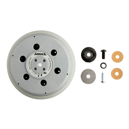 Mirka Unipad Schleifteller Ø 150 mm, 61-Loch, hart mit 5/16"-Gewinde und M8-Gewinde