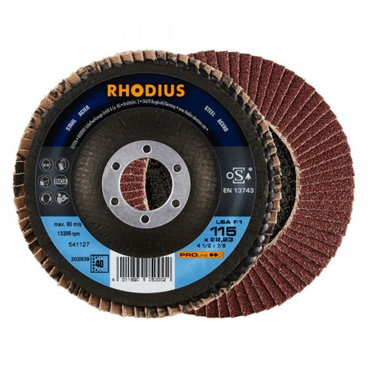 RHODIUS Fächerschleifscheibe mit Sichtfenster LSZ F VISION Körnung: 80 | Shop RHODIUS Fächerschleifscheibe mit Sichtfenster LSZ F VISION Körnung: 80 | Shop