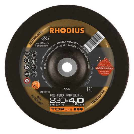 Rhodius Schruppscheibe RS480 PIPELINE